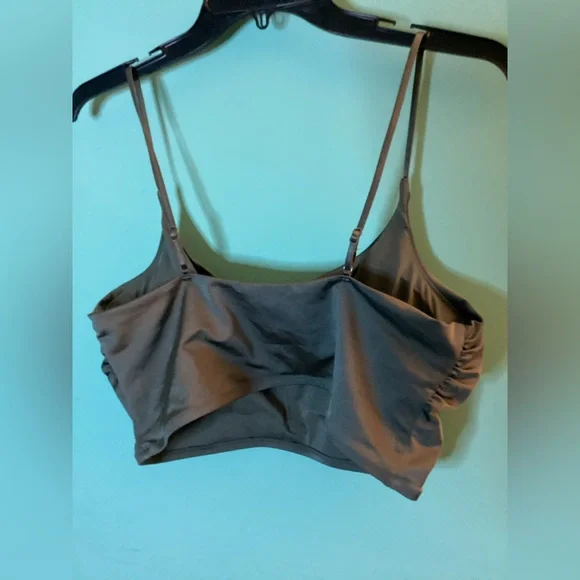 H&M Olive Green Bralette Top Size 14 EUC - Picture 4 of 7